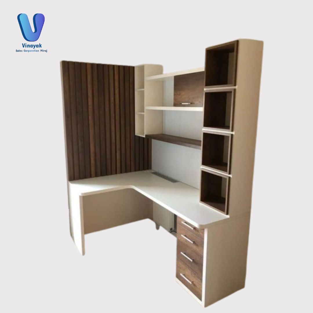 Corner Shelf Units with Study Table