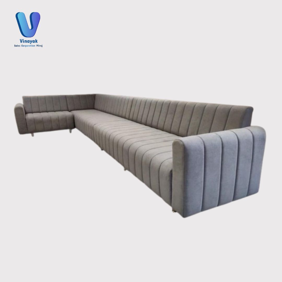 L Shape Fabric Sofa Set
